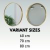 60cm Round Aluminium Wall Mirror