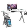 RGB Gaming Desk Y Shape White 140cm