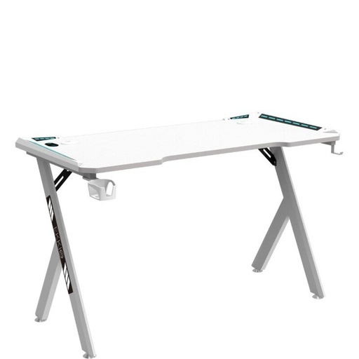 RGB Gaming Desk Y Shape White 140cm