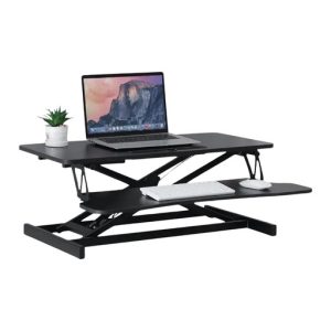 Adjustable Standing Desk Riser with Gas Spring (Black)