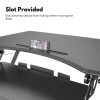 Adjustable Standing Desk Riser Stand Up Desk Converter (Black)