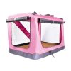 Portable Pet Carrier-Model 1-M Size (Pink)