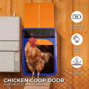 Automatic Chicken House Coop Door Opener with Light Sensor Chicken Coop