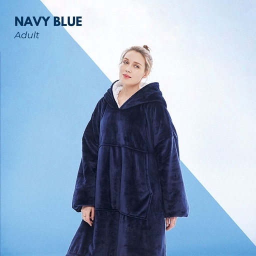 Hoodie Blanket Navy Blue