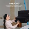 4 Fold Folding Mattress Black Air Mesh