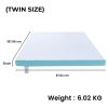 Dual Layer Mattress Topper 3 inch with Gel Infused (Twin)