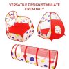 3 in 1 Mix Colour Dot Style Kids Play Tent