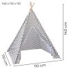 Kids Teepee Tent with Side Window and Carry Case – Wave Stripe