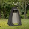 Shower Tent with 2 window (Black)