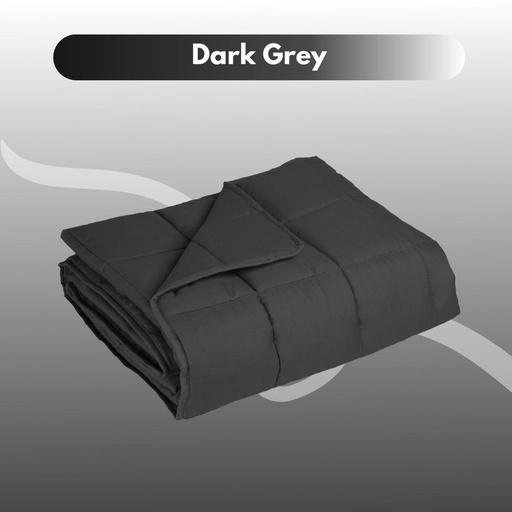 Polyester Queen Size Weighted Blanket 9kg (Dark Grey)