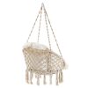 Hammock Hanging Chair with Cushion Cloud White