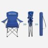 Set of 2 Folding Camping Outdoor Chairs Blue