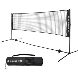 4m Portable Tennis Badminton Net Black