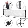 4m Portable Tennis Badminton Net Black