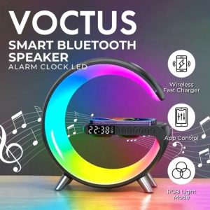 VOCTUS Dimmable LED Table Desk Lamp with Wireless Charger Bedside Light Black