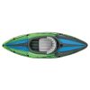 Intex Sports Challenger K1 Inflatable Kayak 1 Seat Floating Boat Oars River Lake 68305NP