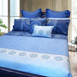 Hotel Living Bazaar Quilt Cover Set BLUE – King