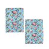 Set of 2 Jardin Peony Cotton Kitchen Tea Towels 50 x 70 cm