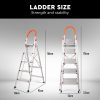5 Step Ladder Multi-Purpose Folding Aluminium Non Slip Platform Household