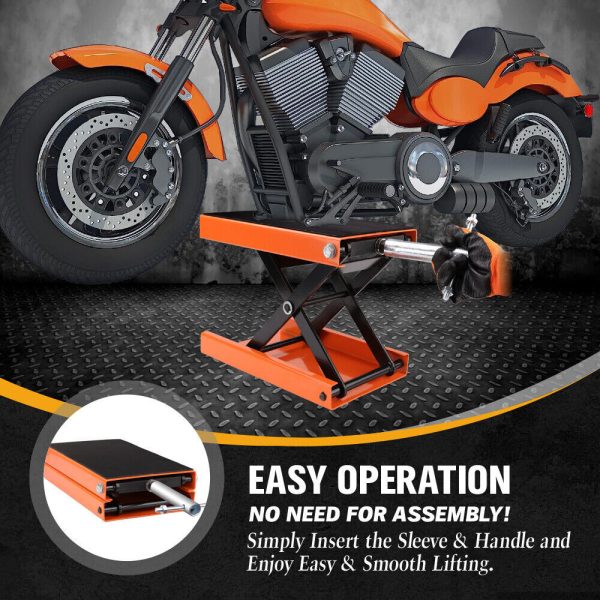 205KG Motorcycle Motorbike Lift Jack Motorcycle Stand Hoist Repair Work Bench