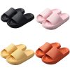 Pillow Slides Sandals Non-Slip Ultra Soft Slippers Cloud Shower EVA Home Shoes, Black, 40/41