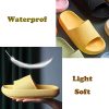 Pillow Slides Sandals Non-Slip Ultra Soft Slippers Cloud Shower EVA Home Shoes, Black, 42/43