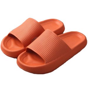 Pillow Slides Sandals Non-Slip Ultra Soft Slippers Cloud Shower EVA Home Shoes, Orange