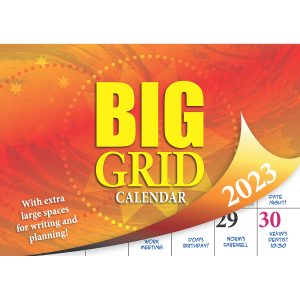 Big Grid 2023 Rectangle Wall Calendar 16 Months Planner New Year Christmas Gift