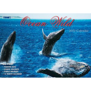 Ocean Wild  2023 Rectangle Wall Calendar 16 Months Planner New Year Gift