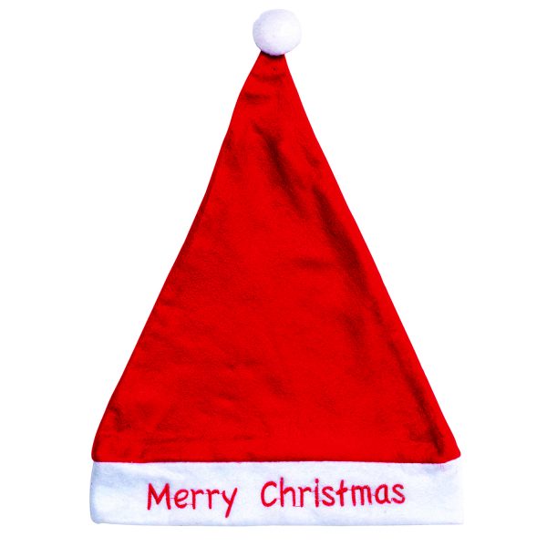Christmas Unisex Adults Kids Novelty Hat Xmas Party Cap Santa Costume Dress Up, Santa Hat – Merry Christmas