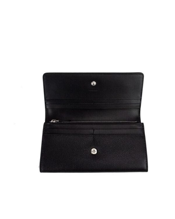 Porter Logo Embossed Wallet with Multiple Slots and Zip Compartment One Size Women