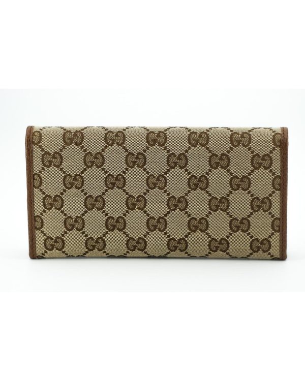Gucci Flap Top Wallet with Multiple Compartments One Size Women