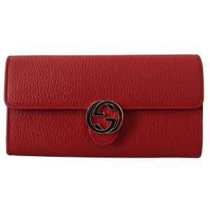 Gorgeous Authentic Gucci Wallet with Interlocking GG Snap One Size Women