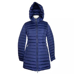 Add Womans Puffer Jacket with Real Down Padding and Removable Hood 40 IT Women