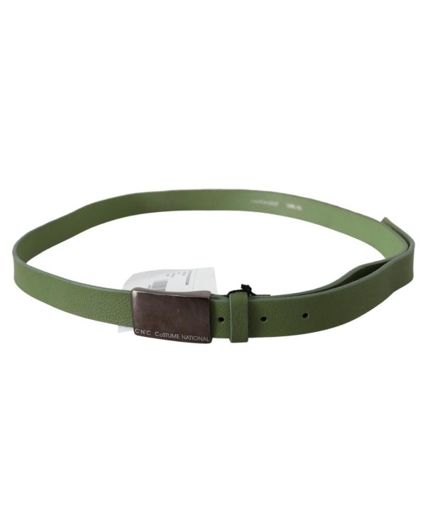 CNC COSTUME NATIONAL Mens Green Leather Waist Belt 100 cm Men