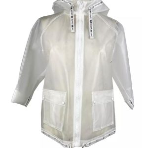 Waterproof Short Jacket with Zipper Closure and Front Pockets 40 IT Women
