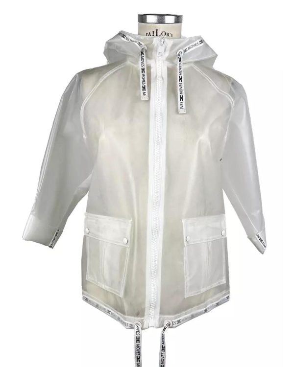 Waterproof Short Jacket with Zipper Closure and Front Pockets 40 IT Women