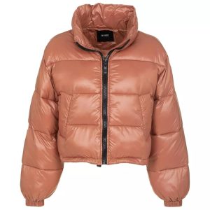Polyamide Short Down Jacket with Zip Closure and Side Pockets 42 IT Women