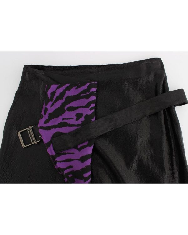 EXTE Tiger Print Wool Blend Skirt 40 IT Women