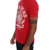 Frankie Morello Crewneck Short Sleeve T-Shirt with Riders Print S Men