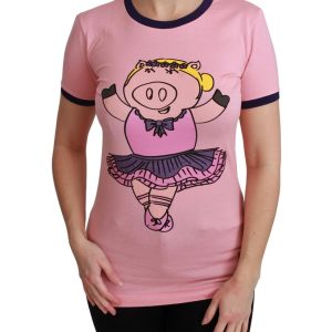 Year of the Pig 2019 Crewneck Short Sleeve T-shirt by Dolce & Gabbana Women