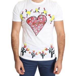 Saint Valentine Print Crew Neck Short Sleeves T-shirt Men