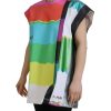 Dolce & Gabbana Sleeveless Blouse with Multicolor TV Print 36 IT Women