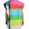 Dolce & Gabbana Sleeveless Blouse with Multicolor TV Print 36 IT Women