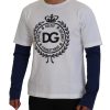 Dolce & Gabbana Crew-neck Pullover Sweater with Logo Details 48 IT Men
