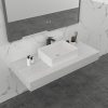 Rectangle Cast stone – Solid Surface Basin 600mm