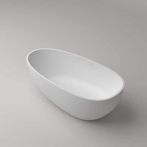 Medium Size Egg Shaped Cast stone – Solid Surface Bath 1700mm Length