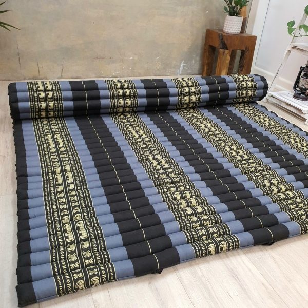 BlueEle Queen Size Thai Kapok Roll Up Mattress Foldout Mat – 200×152 cm – Natural Comfort and Convenience