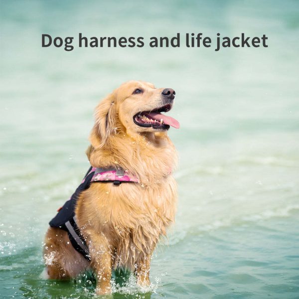 Dog Life Jacket Lifesaver Pet Safety Vest Swimming Boating Float Aid Buoyancy