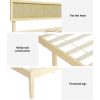 Bed Frame Queen Size Wooden Base Mattress Platform Timber Pine YUMI